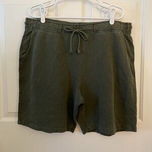 NWT Outerknown California Series Cotton Sweat Shorts Forest Night XL